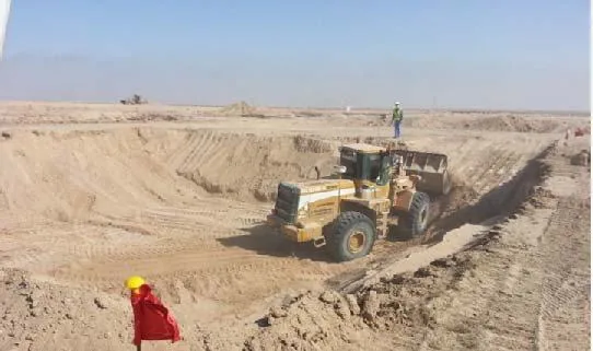 أعمال ترابية وبنى تحتية